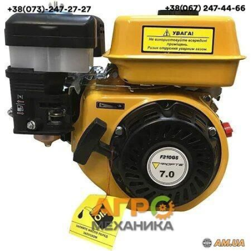 Двигун бензиновий Forte F210GS-20, 7 к.с, вал під шпонку 20 мм. Двигун бензиновий Forte F210GS-20, 7 к.с, вал під шпонку 20 мм.