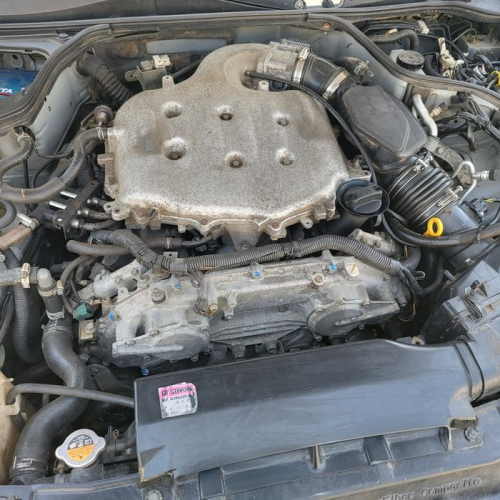 Двигун Vq35de з навісними агрегатами, 2000-х, 3,5 л, бензиновий. Двигун Vq35de з навісними агрегатами, 2000-х, 3,5 л, бензиновий.