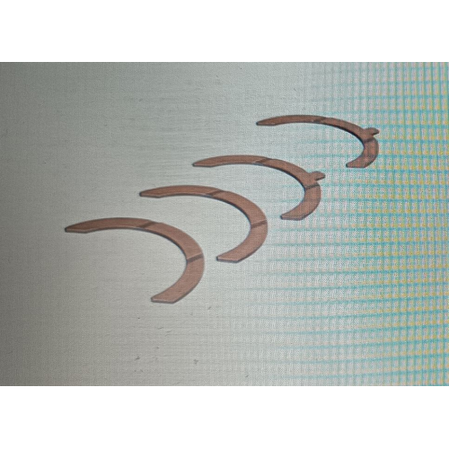 Комплект півкілець A189/4 для двигуна, українське виробництво, відмінна якість, підходить для різних об'ємів двигуна та типів палива.