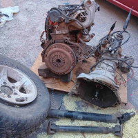 Двигун Opel Frontera X22SE 1998 2.2 бензин, коробка передач Opel Frontera 4L30-E 1998.