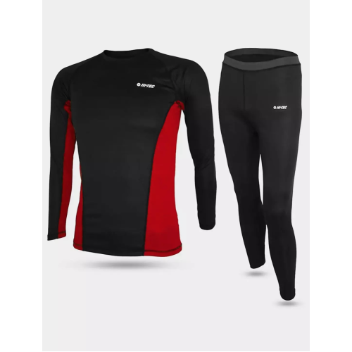 Комплект термобілизни чоловічий Hi-Tec Kamo Set чорно-червоний розмір M, L, XL, XXL Комплект термобілизни чоловічий Hi-Tec Kamo Set чорно-червоний розмір M, L, XL, XXL