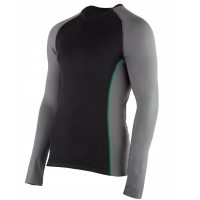 Сорочка термоактивна з довгим рукавом Skyline чорна розміри M, L, XL, XXL, 3XL, 4XL