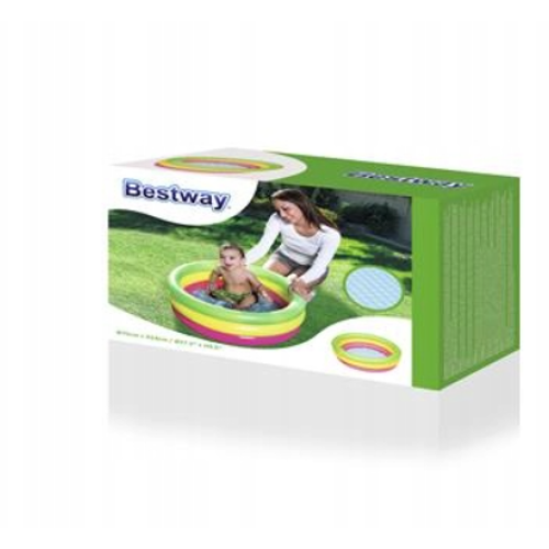 Басейн надувний Bestway 51128 круглий 70х70см, різнокольоровий Басейн надувний Bestway 51128 круглий 70х70см, різнокольоровий