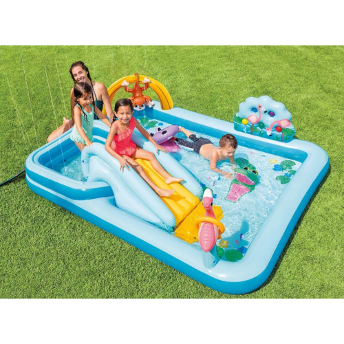 Надувний басейн Intex 57161 прямокутний (244х198см) Надувний басейн Intex 57161 прямокутний (244х198см)