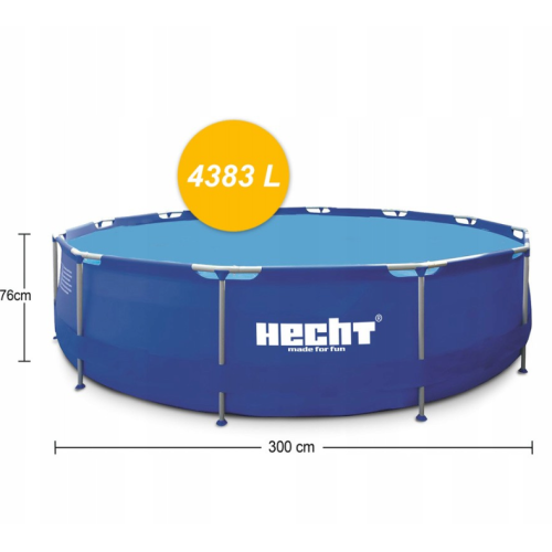 Басейн Hecht круглий каркасний 300x300см Басейн Hecht круглий каркасний 300x300см