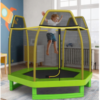 Батут із сіткою Goplus 223 x 223 x 186 зелений