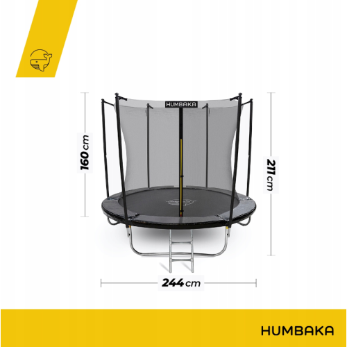 Батут із сіткою HUMBAKA ECO-8 FT 8 (244-252 см) Батут із сіткою HUMBAKA ECO-8 FT 8 (244-252 см)
