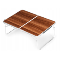 Стіл складаний ModernHome металевий прямокутний 60x40x24см, коричневий