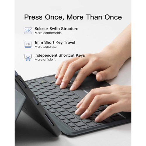 Чохол-клавіатура Inateck KB04111 для iPad Pro 11 та Air 10,9/11" M4