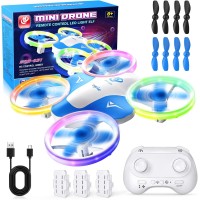 Квадрокоптер Korffe Mini Drone для дітей та початківців з LED-підсвічуванням