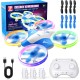 Квадрокоптер Korffe Mini Drone для дітей та початківців з LED-підсвічуванням