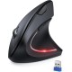 Мишка бездротова TECKNET 2.4G Ergonomic Vertical Mouse Black