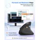 Мишка бездротова TECKNET 2.4G Ergonomic Vertical Mouse Black