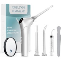 Набір для видалення каміння з мигдаликів Tonsil Stone Remover Kit Electronic Vacuum White