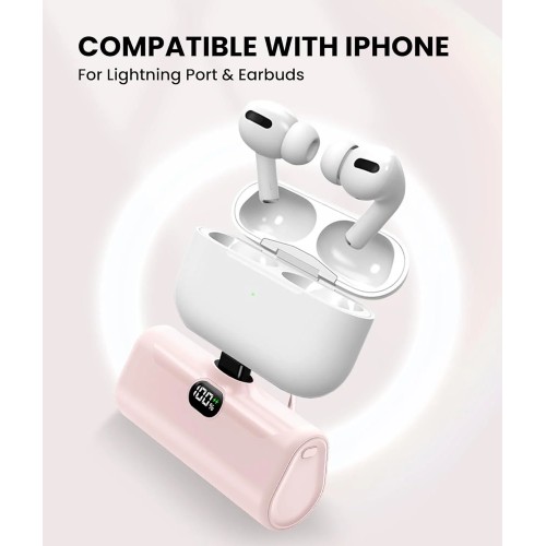 Портативний акумулятор Zerolia 5000 mAh Lightning Pink