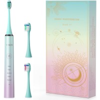 Електрична звукова зубна щітка YUNCHI Y7 Green (5 режимів, 3 насадки)
