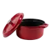 Ретро чавунна каструля з кришкою 4,3 л Vintage Cuisine Колір: червоний