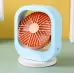 Вентилятор настільний акумуляторний DianDi Fashion Fan SQ 2177A Блакитний з помаранчевим