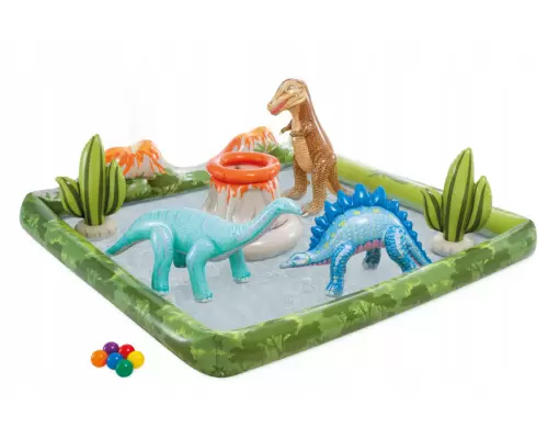Надувний басейн Intex 56132 (244х198см) Динозаври