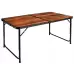 Туристичний стіл +4 стільці Elektrosite 60х120х69,5см темно-коричневий