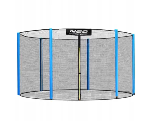 Захисна сітка 10 ft 305-312 см 6 стовпців зовнішня для батуту  Neo-Sport синя