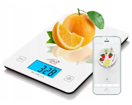 Кухонні ваги Tech-Med HW-FIT020 Білий 5 кг + BLUETOOTH