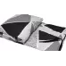 Ковдра обтяжувана сенсорна TomBech 150х200см 10кг чорно-білий принт