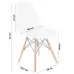 Крісло для кухні на ніжках Bonro В-173 FULL KD біле