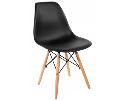Крісло для кухні на ніжках Bonro В-173 FULL KD чорне
