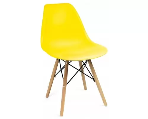 Крісло для кухні на ніжках Bonro В-173 FULL KD жовте