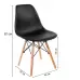 Крісло для кухні на ніжках Bonro В-173 FULL KD чорне (3 шт)