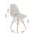 Крісло для кухні на ніжках Bonro В-173 FULL KD коричневе (4 шт)
