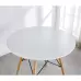 Стіл обідній круглий 70 см Bonro ВN-957 білий