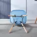 Крісло для кухні на ніжках Bonro В-173 FULL KD голубе (2 шт)