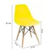 Крісло для кухні на ніжках Bonro В-173 FULL KD жовте (4 шт)