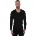 Блуза термоактивна чоловіча з довгим рукавом Brubeck Base Layer чорна розмір L