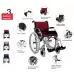 Інвалідний візок ручний сталевий складний ARmedical ELEGANT AR-403
