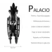 Інвалідний візок ручний сталевий складний Mobiclinic Palacio