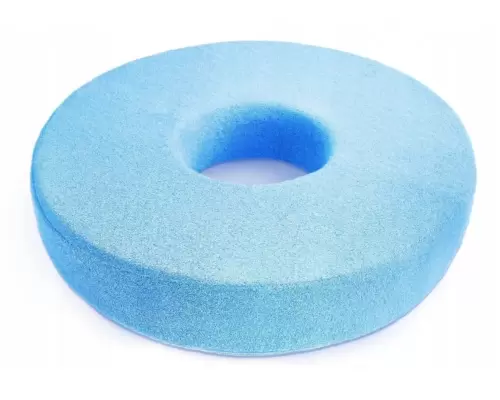Подушка-круг з отвором протипролежнева Sanity синя