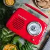 Ретро хромоване радіо з динаміком Bluetooth Vintage Cuisine Колір: червоний