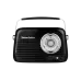 Ретро хромоване радіо з Bluetooth-динаміком Vintage Cuisine Колір: чорний