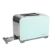 Електричний чайник з термометром 1,7 л і тостером для вінтажної кухні Колір: м'ята