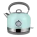 Меломанський набір - ретро радіо Chrom з Bluetooth-гучником та ретро електричний чайник з термометром Vintage Cuisine мятні