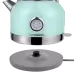 Меломанський набір - ретро радіо Chrom з Bluetooth-гучником та ретро електричний чайник з термометром Vintage Cuisine мятні