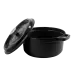Ретро чавунна каструля з кришкою 2,2 л Vintage Cuisine Колір: чорний