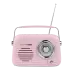 Ретро хромоване радіо з Bluetooth-динаміком Vintage Cuisine Колір: рожевий
